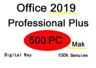 Profesional de la oficina 2019 más 500 el Mak oficial del pedazo de la transferencia directa 32/64 de la licencia de la PC