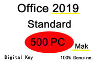Código dominante de Microsoft Office 2019 multilingües, 500 llave del estándar de la oficina 2019 de la PC