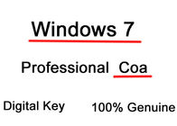 Licencia dominante, favorable Coa 32/64bit del OEM Microsoft Windows 7 de la llave del producto de Windows 7