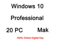 Versión completa del MAK de la favorable de la licencia de Windows 10 de los varios idiomas PC de la llave 20