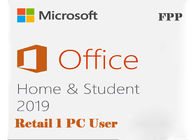 Hogar y estudiante activados en línea PC Retail Key License FPP de Microsoft Office 2019