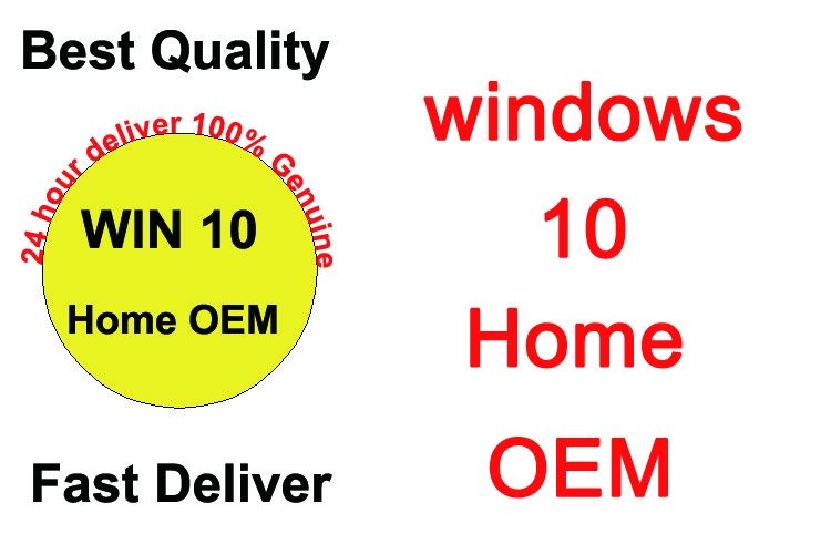 Licencia dominante, activación del OEM Microsoft Windows 10 de la llave de la licencia del hogar de Windows 10