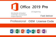 Ordenador Microsoft Office 2019 favorable más la llave, llave 2019 del OEM de la oficina de 32bit 64bit