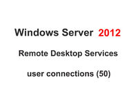 Inglés Windows Server 2012 CALs de escritorio remotos del USUARIO de la OPCIÓN 50 del RDS del servicio