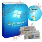 La versión completa del DVD selló llave de la licencia de Microsoft Windows 7