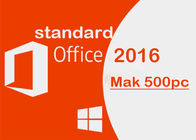 Usuario estándar de la licencia 500PC de la llave de la versión de Microsoft Office 2016
