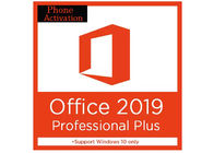 Activación profesional del teléfono del código dominante del más de Microsoft Office 2019 globales de la versión solamente