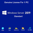 La llave de la licencia del estándar de Windows Server 2019 envía por el sistema informático 2019 del correo electrónico