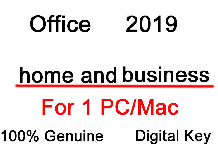 Hogar y negocio 2019 de Microsoft Office para el uso del curso de la vida del mac 2PC del triunfo